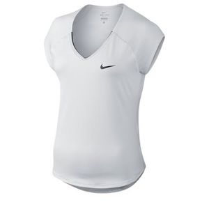 Nike Pure White Tennis Tee -- Size XS